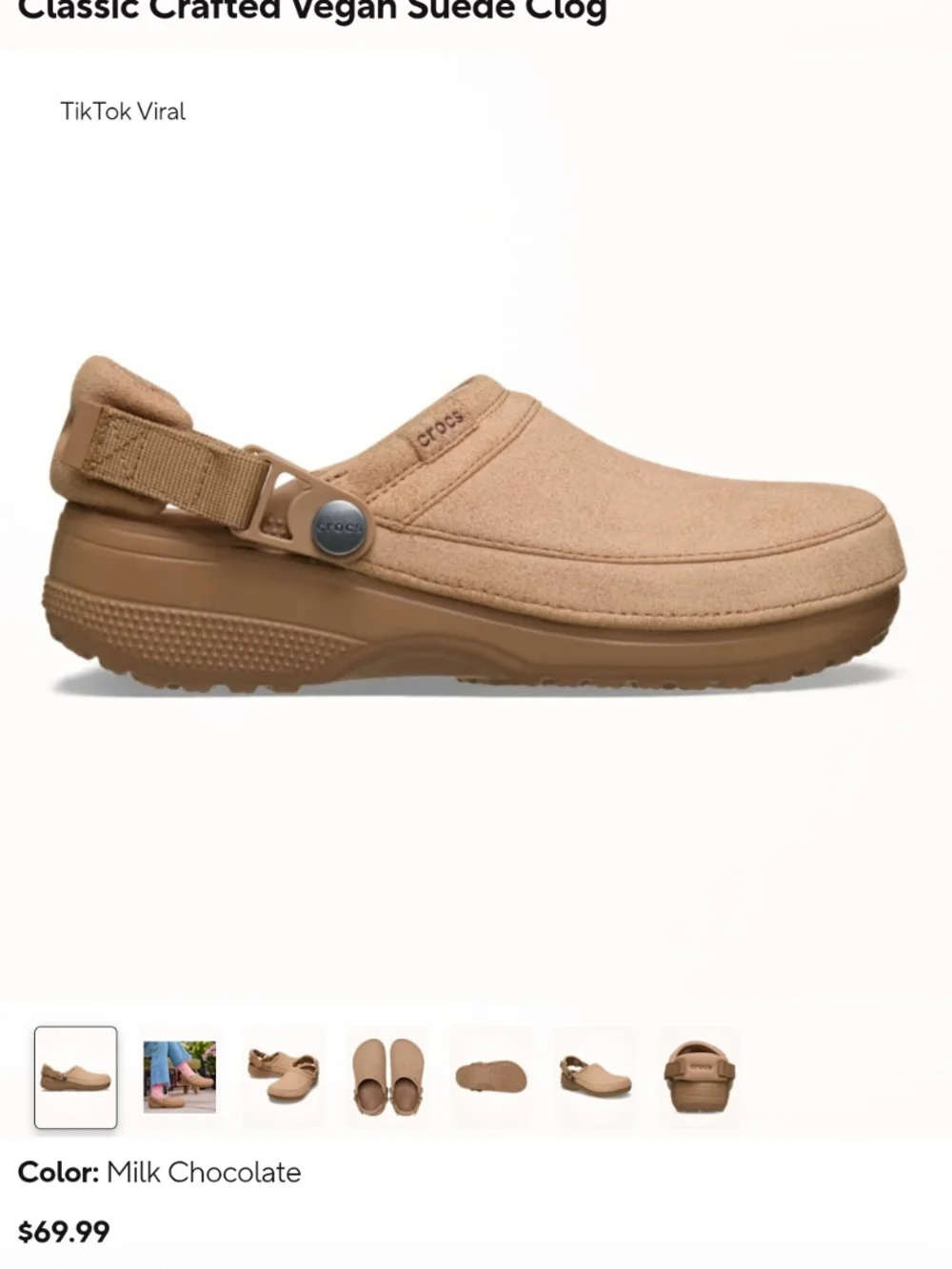 Crocs Kids Classic Suede Clog